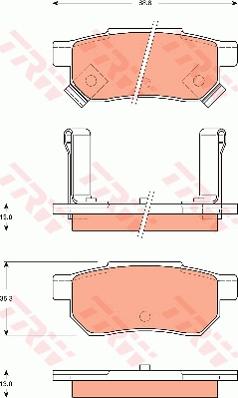 TRW GDB7525 - Bremžu uzliku kompl., Disku bremzes www.autospares.lv