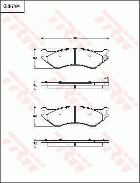 TRW GDB7694 - Bremžu uzliku kompl., Disku bremzes www.autospares.lv