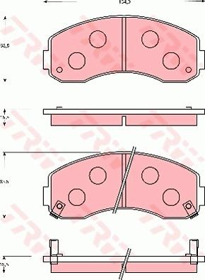 TRW GDB7696 - Bremžu uzliku kompl., Disku bremzes www.autospares.lv