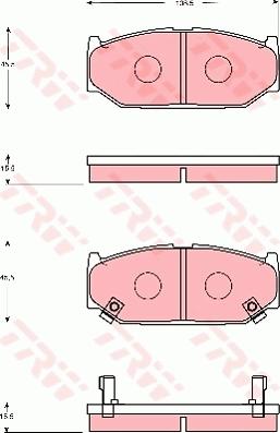 TRW GDB7691 - Bremžu uzliku kompl., Disku bremzes www.autospares.lv