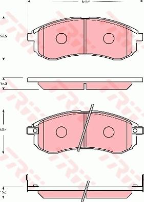 TRW GDB7692 - Bremžu uzliku kompl., Disku bremzes www.autospares.lv