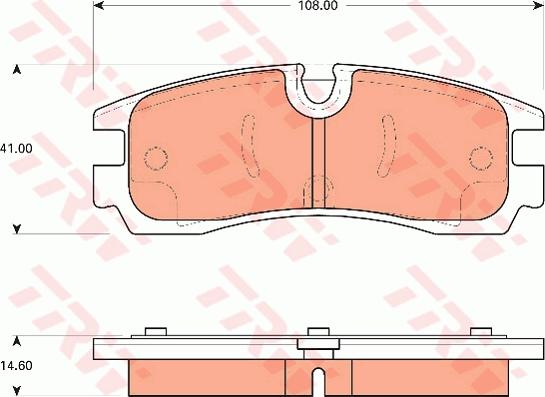 TRW GDB7646 - Bremžu uzliku kompl., Disku bremzes www.autospares.lv