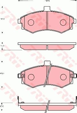 TRW GDB7665 - Bremžu uzliku kompl., Disku bremzes www.autospares.lv