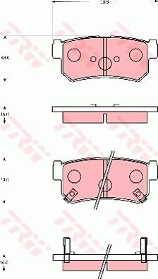 TRW GDB7666 - Bremžu uzliku kompl., Disku bremzes www.autospares.lv