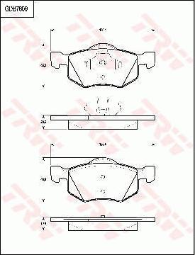 TRW GDB7609 - Bremžu uzliku kompl., Disku bremzes autospares.lv