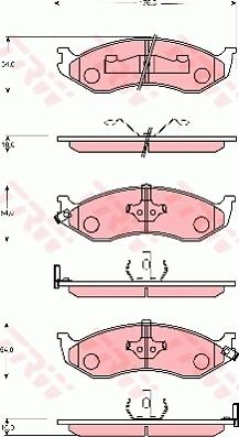 TRW GDB7607 - Bremžu uzliku kompl., Disku bremzes www.autospares.lv