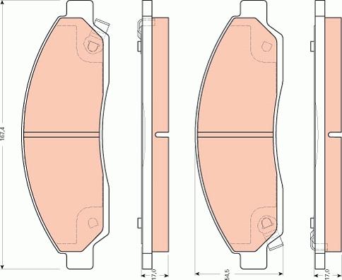 TRW GDB7619 - Bremžu uzliku kompl., Disku bremzes www.autospares.lv