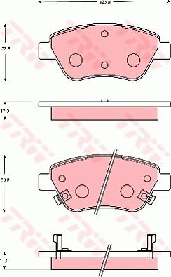 TRW GDB7683 - Bremžu uzliku kompl., Disku bremzes www.autospares.lv