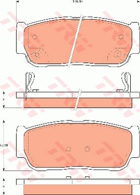 TRW GDB7687 - Bremžu uzliku kompl., Disku bremzes www.autospares.lv