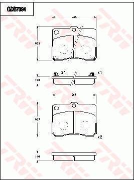 TRW GDB7094 - Bremžu uzliku kompl., Disku bremzes autospares.lv