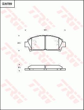 TRW GDB7059 - Тормозные колодки, дисковые, комплект www.autospares.lv