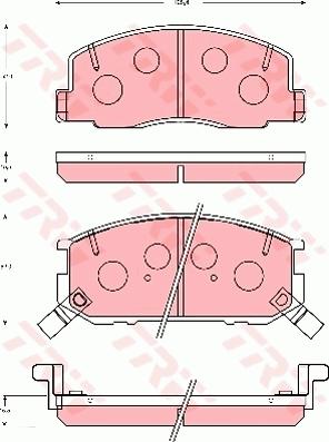 TRW GDB7050 - Brake Pad Set, disc brake www.autospares.lv