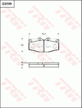 TRW GDB7069 - Bremžu uzliku kompl., Disku bremzes www.autospares.lv