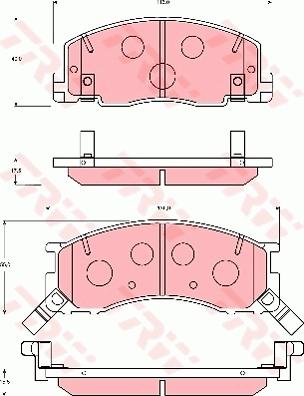 TRW GDB7066 - Brake Pad Set, disc brake www.autospares.lv