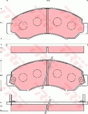 TRW GDB7032 - Bremžu uzliku kompl., Disku bremzes www.autospares.lv