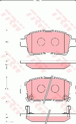 TRW GDB7075AT - Bremžu uzliku kompl., Disku bremzes www.autospares.lv