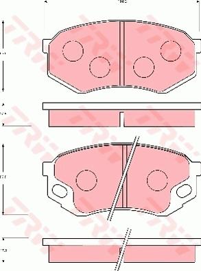 TRW GDB7101 - Bremžu uzliku kompl., Disku bremzes www.autospares.lv