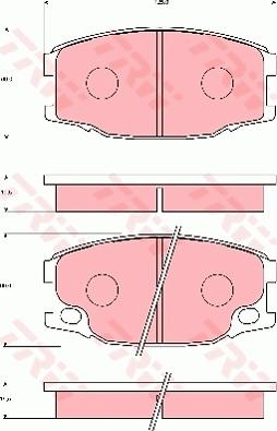 TRW GDB7112 - Bremžu uzliku kompl., Disku bremzes www.autospares.lv