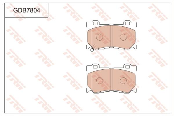 TRW GDB7804 - Bremžu uzliku kompl., Disku bremzes www.autospares.lv