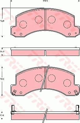 TRW GDB7241 - Bremžu uzliku kompl., Disku bremzes www.autospares.lv