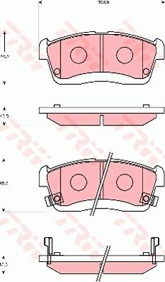 TRW GDB7251 - Bremžu uzliku kompl., Disku bremzes www.autospares.lv