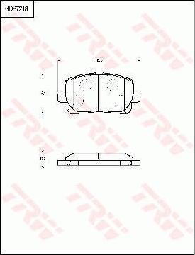 TRW GDB7218 - Brake Pad Set, disc brake www.autospares.lv