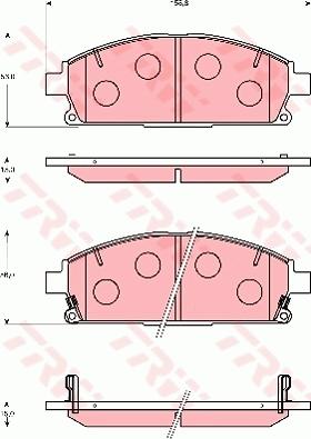 TRW GDB7235 - Bremžu uzliku kompl., Disku bremzes autospares.lv