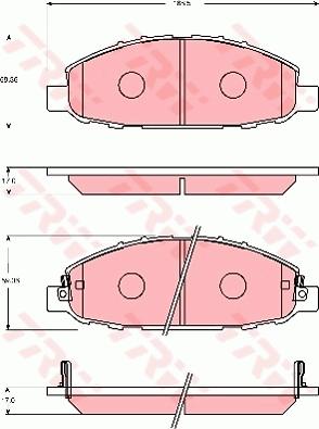 TRW GDB7236 - Bremžu uzliku kompl., Disku bremzes www.autospares.lv