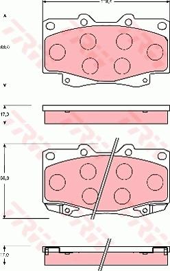 TRW GDB7222 - Bremžu uzliku kompl., Disku bremzes autospares.lv