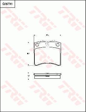 TRW GDB7741 - Bremžu uzliku kompl., Disku bremzes www.autospares.lv