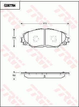 TRW GDB7764 - Bremžu uzliku kompl., Disku bremzes www.autospares.lv