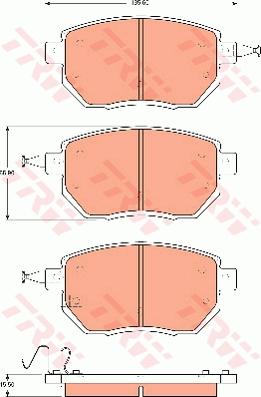 TRW GDB7700 - Bremžu uzliku kompl., Disku bremzes www.autospares.lv