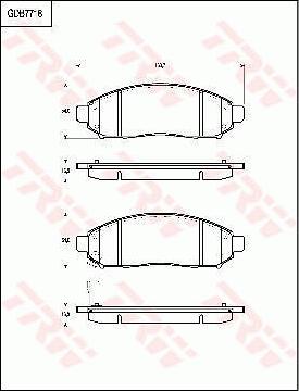 TRW GDB7718 - Bremžu uzliku kompl., Disku bremzes www.autospares.lv