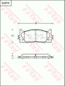 TRW GDB7713 - Bremžu uzliku kompl., Disku bremzes autospares.lv