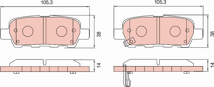 TRW GDB7784DT - Bremžu uzliku kompl., Disku bremzes www.autospares.lv