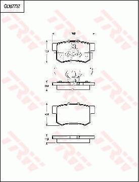 TRW GDB7737 - Bremžu uzliku kompl., Disku bremzes www.autospares.lv