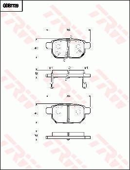 TRW GDB7729 - Brake Pad Set, disc brake www.autospares.lv