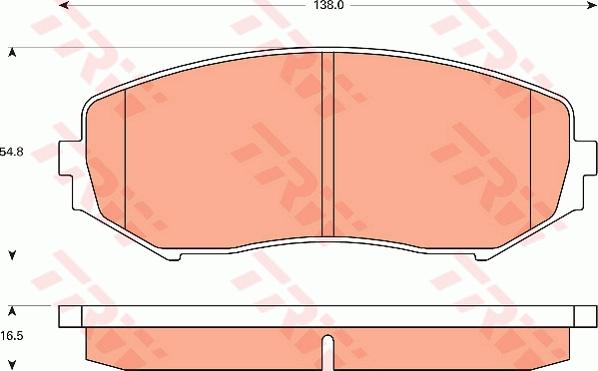 TRW GDB7720 - Bremžu uzliku kompl., Disku bremzes www.autospares.lv