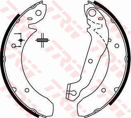 TRW GS6152 - Brake Shoe Set www.autospares.lv