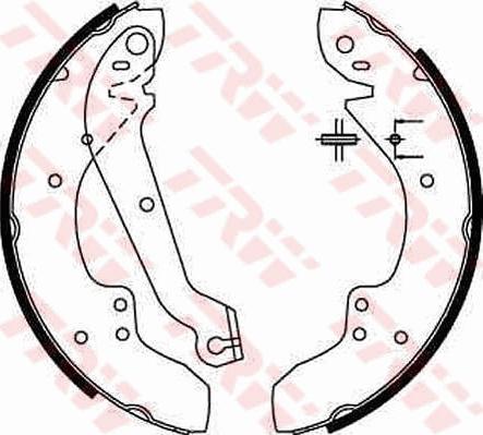 TRW GS6167 - Brake Shoe Set www.autospares.lv