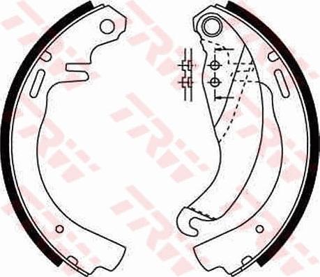 TRW GS6187 - Bremžu loku komplekts autospares.lv