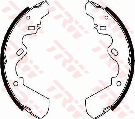 TRW GS6204 - Brake Shoe Set www.autospares.lv