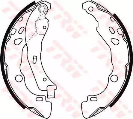 Alpha Brakes HST-RE-024 - Brake Shoe Set www.autospares.lv