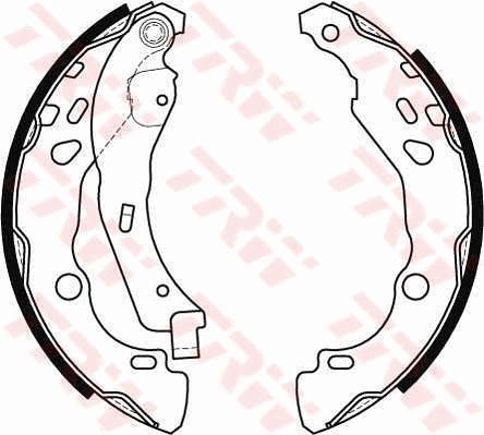 TRW GS8455 - Bremžu loku komplekts autospares.lv