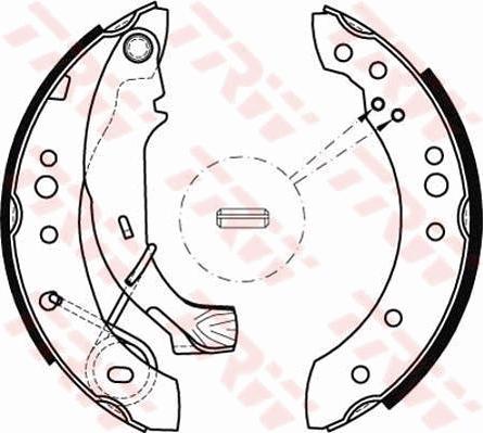 TRW GS8467 - Brake Shoe Set www.autospares.lv