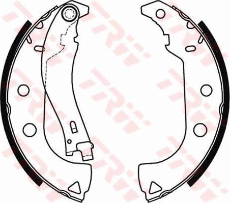 TRW GS8484 - Bremžu loku komplekts autospares.lv