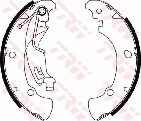 TRW GS8488 - Brake Shoe Set www.autospares.lv