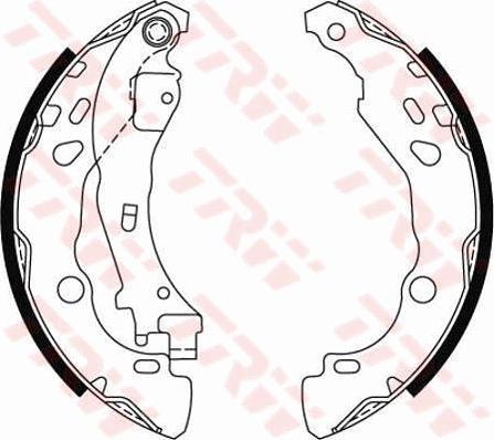 TRW GS8474 - Bremžu loku komplekts www.autospares.lv