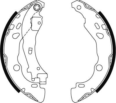 TRW GS8474 - Brake Shoe Set www.autospares.lv