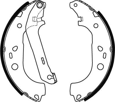 TRW GS8471 - Bremžu loku komplekts autospares.lv